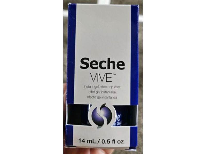 Seche Vive Instant Gel Effect Top Coat, 0.5 fl oz/14 mL