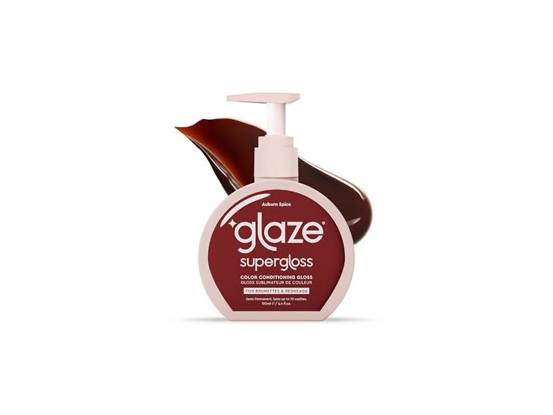 Glaze Super Color Conditioning Gloss Hair Color, Auburn Spice, 6.4 fl oz/190 mL
