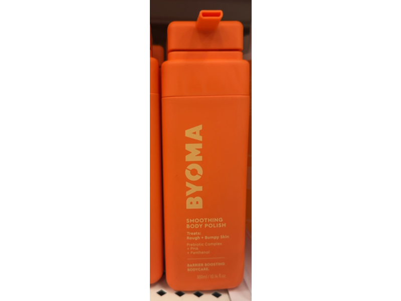 Byoma Smoothing Body Polish, Prebiotic Complex + Pha + Panthenol, 10.14 fl oz/300 mL