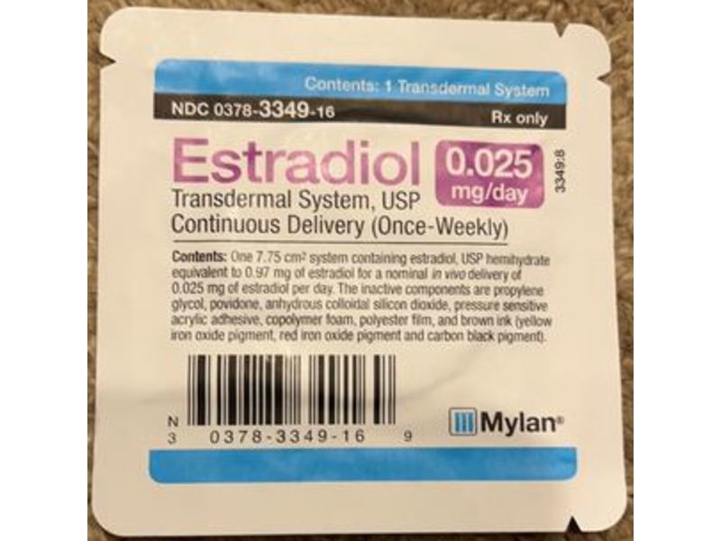 Estradiol Transdermal System, Usp, 0.025% Mylan (RX)
