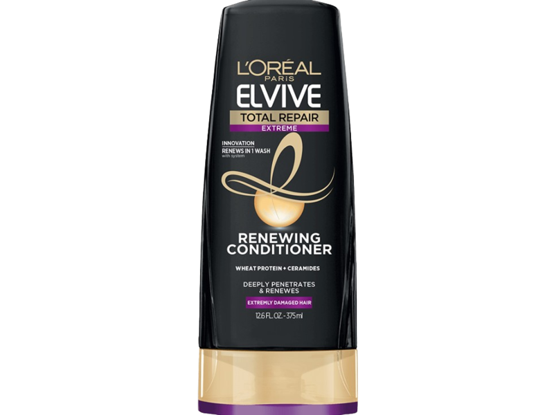 L'Oreal Paris Total Repair Elvive Renewing Conditioner, Wheat Protein + Ceramides, 13.5 fl oz/399 mL