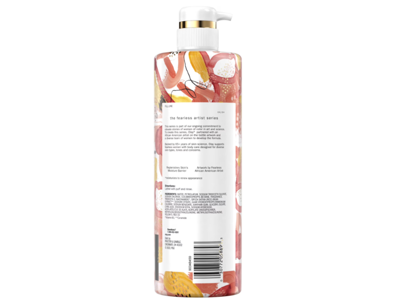 Olay Fearless Artist Body Wash, Vanilla Bean, 20 fl oz/591 mL