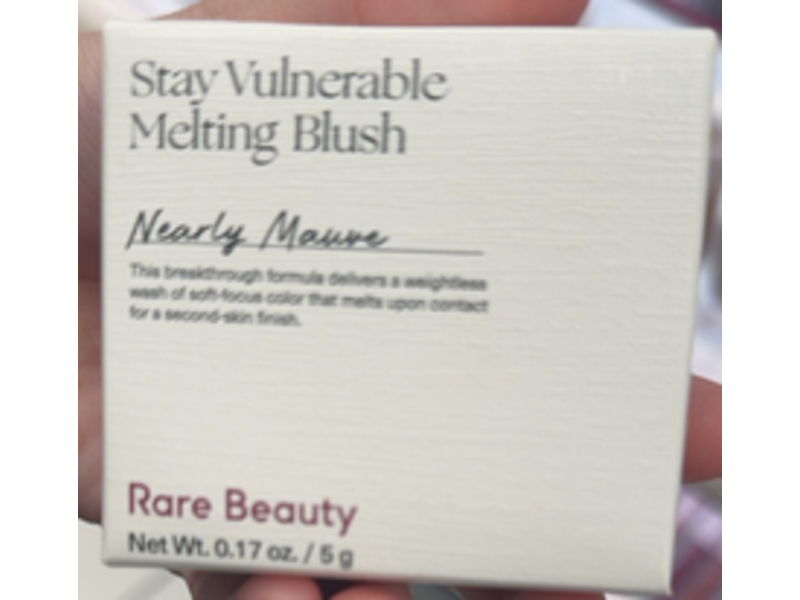Rare Beauty Stay Vulnerable Melting Cream Blush, Nearly Mauve, 0.17 oz/5 g