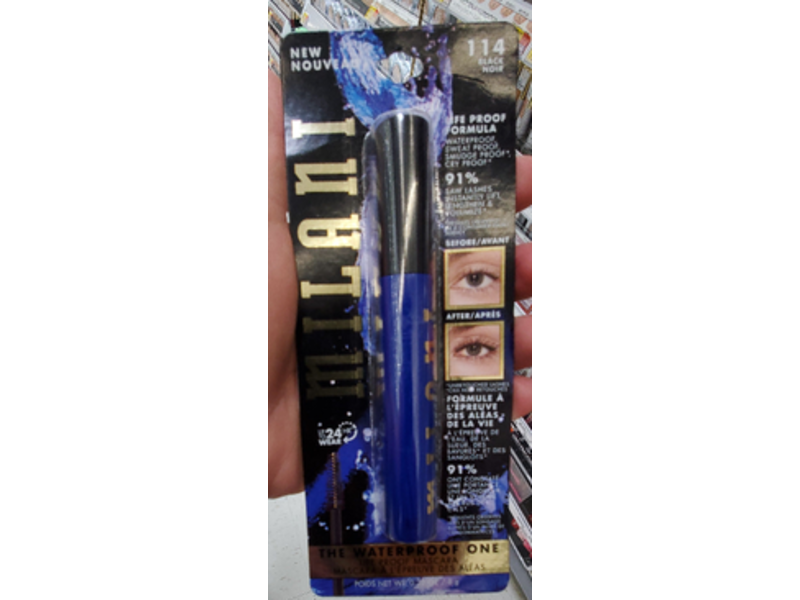 Milani The Waterproof One Life Proof Mascara, 114 Black, 0.28 oz