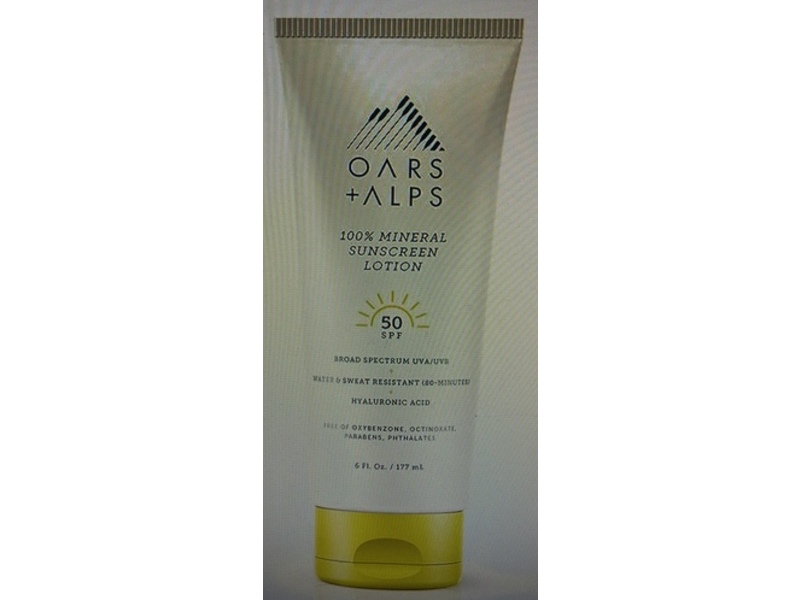 Oars + Alps Mineral Sunscreen Lotion, SPF 50, 6 fl oz/177 mL