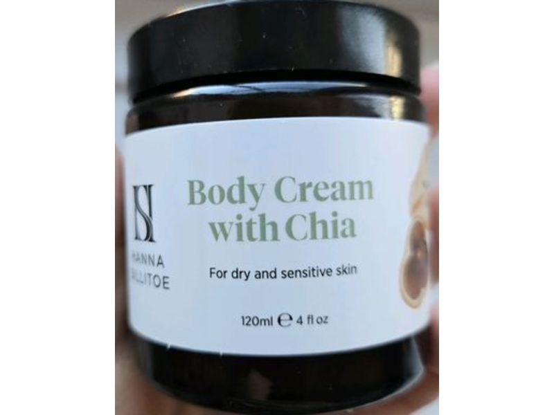 Hanna Sillitoe Body Cream, Chia, 4 fl oz/120 mL