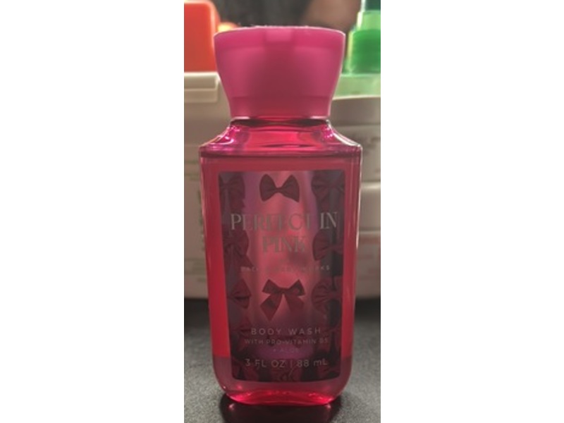 Bath & Body Works Body Wash, Perfect In Pink, Pro-Vitamin B5 + Aloe, 3 fl oz/88 mL