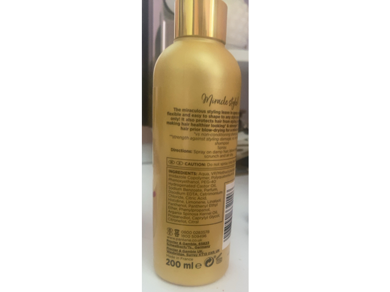 Pantene Miracle 5-In-1 Pre-Styler Hair Spray, 200 mL