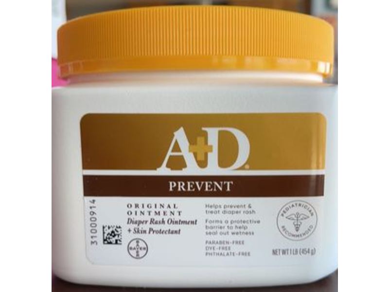 A&D Prevent Diaper Rash Ointment, Original, 454 g