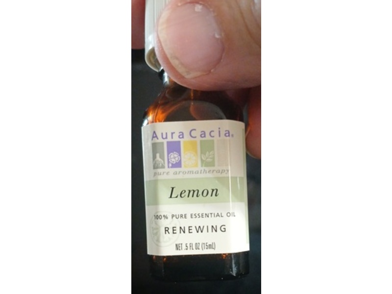 Aura Cacia Renewing Essential Oil, Lemon, 0.5 fl oz/15 mL
