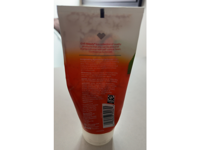 CVS Beauty Invigorating Apricot Facial Scrub, 6 oz/170 g