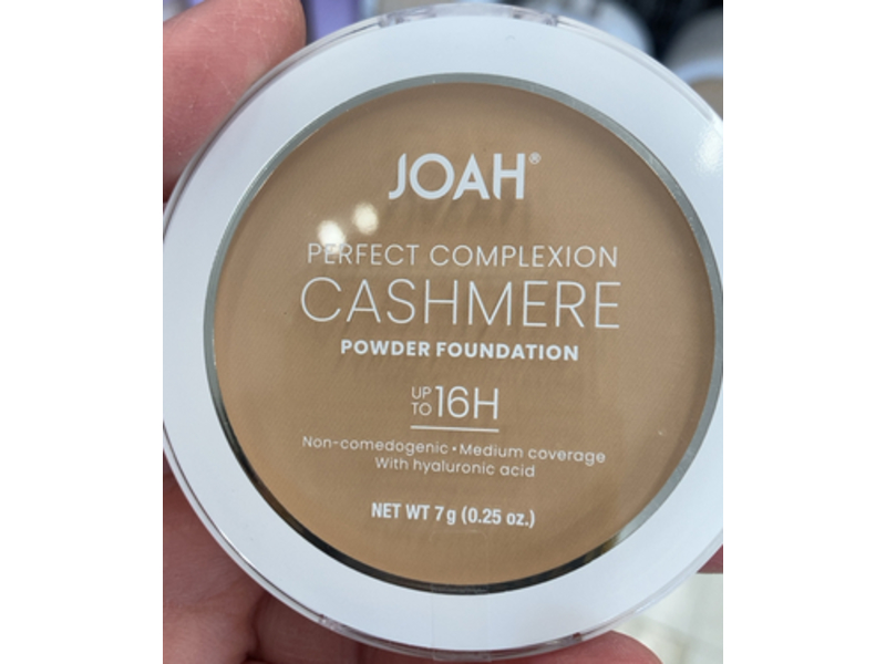Joah Perfect Complexion Cashmere Powder foundation, Light With Cool Undertones, 0.25 oz/7 g