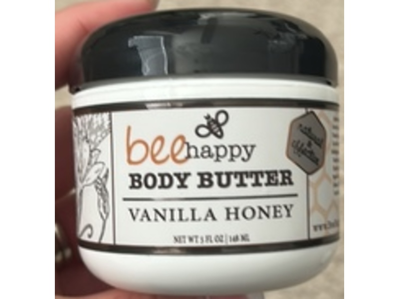 BeeHappy Body Butter, Vanilla Honey, 5 fl oz/149 mL