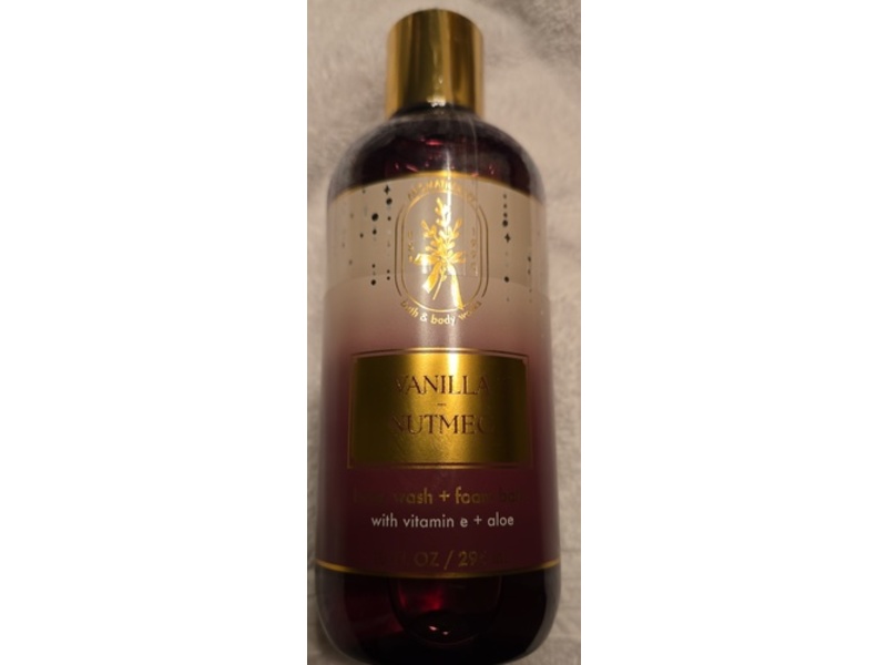 Bath & Body Works Body Wash + Foam Bath, Vanilla+Nutmeg, 10 fl oz/295 mL