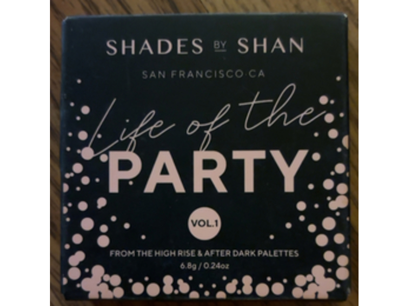 Shades By Shan Life Of The Party Eyeshadow Pallete, Vol.1, 0.24 oz/6.8 g