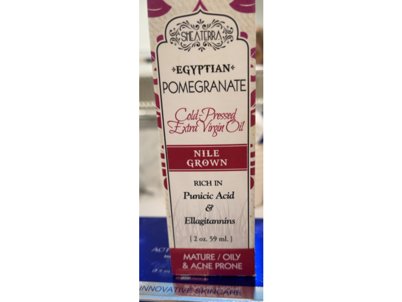 Shea Terra Egyptian Pomegranate Cold Pressed Extract Virgin Oil, 2 oz/59 mL