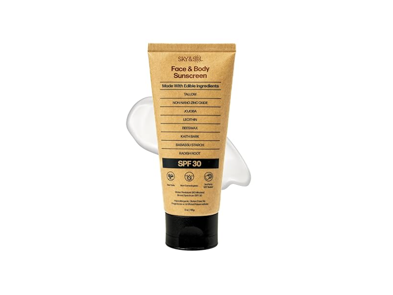 Sky & Sol Face & Body Sunscreen , SPF 30, 3 oz/85 g