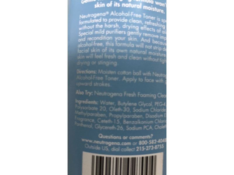 Neutrogena Alcohol-Free Toner, 8.5 fl oz