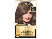 L’Oreal Paris Superior Preference Permanent Hair Color, 6A Light Ash Brown, 1 Application - thumbnail 1