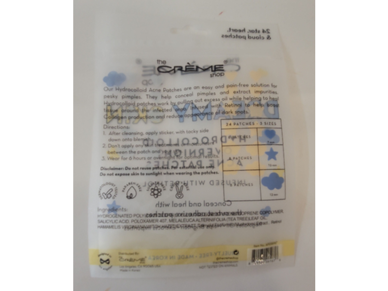 The Creme Shop Dreamy Skin Hydrocolloid Acne Patches, 72Count
