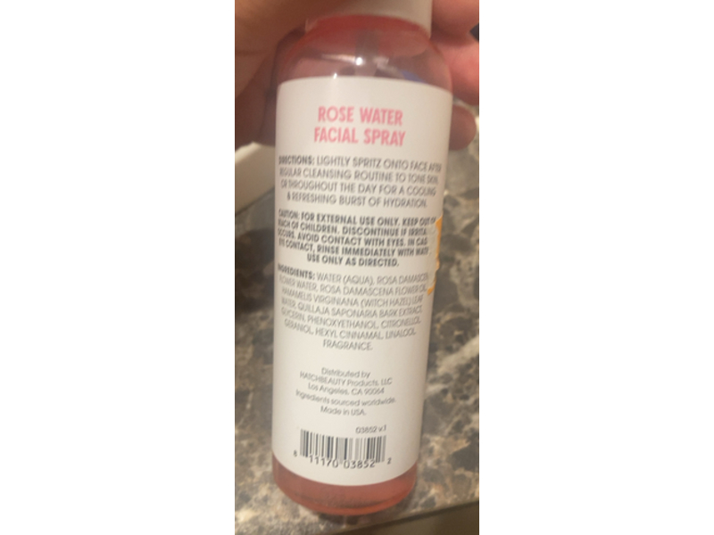 Hatch Beauty Hydrate & Refresh Facial Spray, Rose Water, 4 fl oz/118 mL