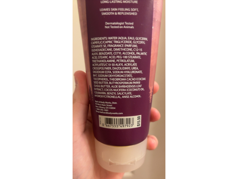 Bath & Body Works Fireside Flurries Ultimate Hydration Body Cream, Hyaluronic Acid, 8 oz/226 g