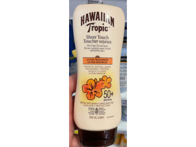 Hawaiian Tropic Sheer Touch Lotion, SPF 50+, 240 mL
