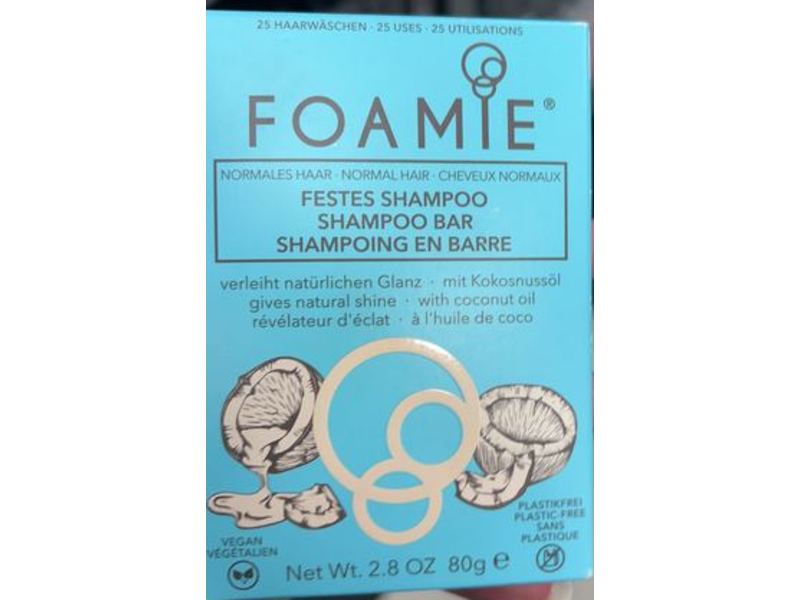 Foamie Shampoo Bar, Plastic Free, 2.8 oz/80 g