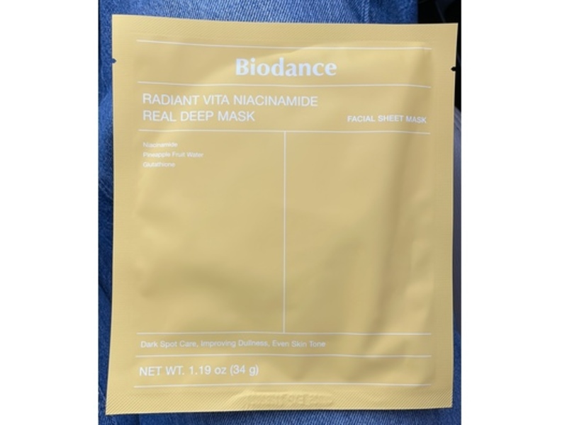 Biodance Radiant Vita Niacinamide Real Deep Mask, 1.19 oz/34 g