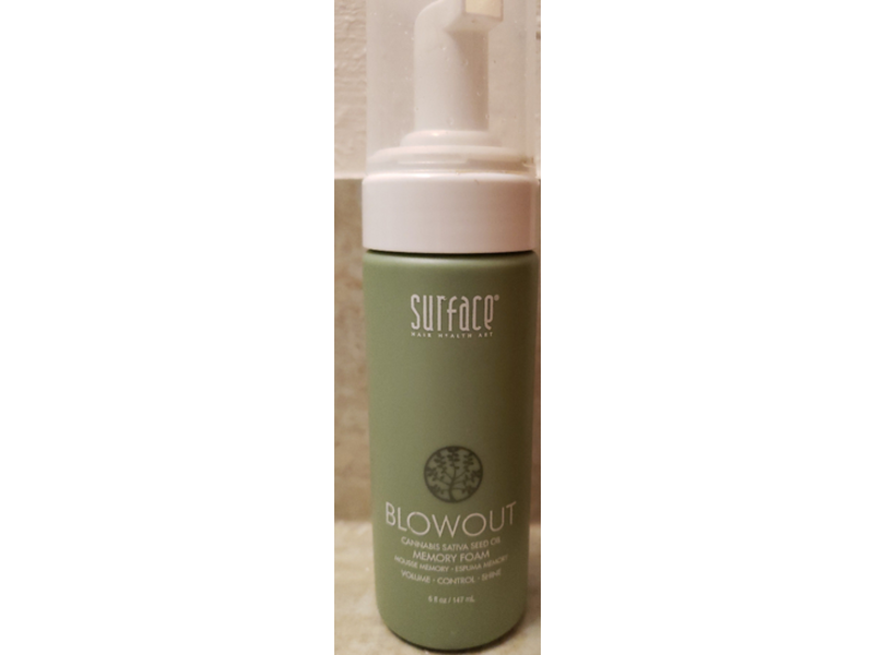 Surface Hair Blowout Memory Foam Hair Mousse, 5 fl oz/147 mL