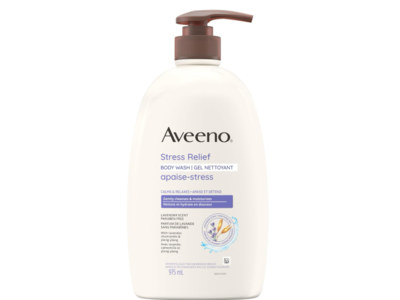 Aveeno Stress Relief Body Wash, Lavender Scent, 975 mL