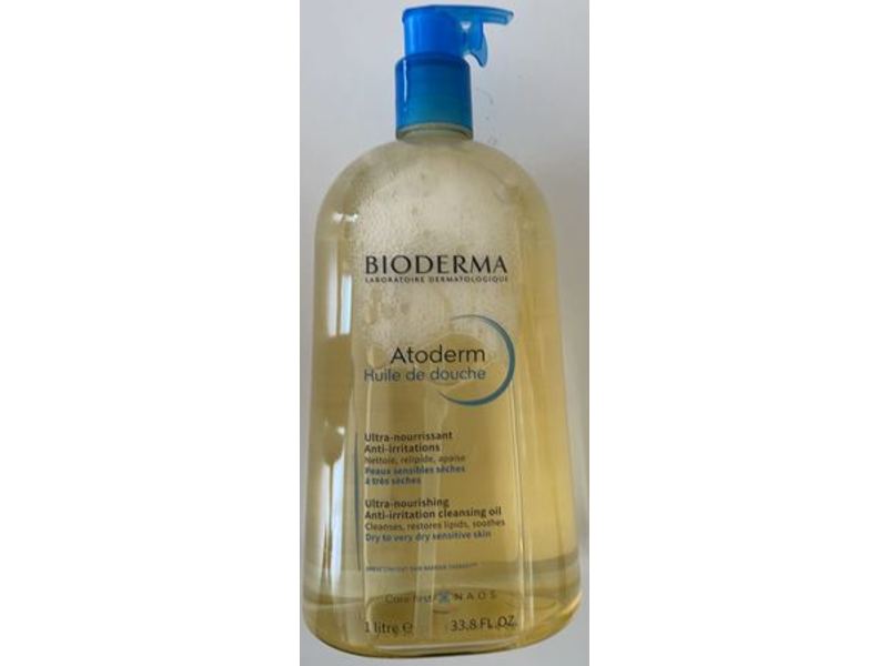 Bioderma Atoderm Ultra-Nourishing Anti-Irritation Cleansing Oil, 33.8 fl oz/1 L