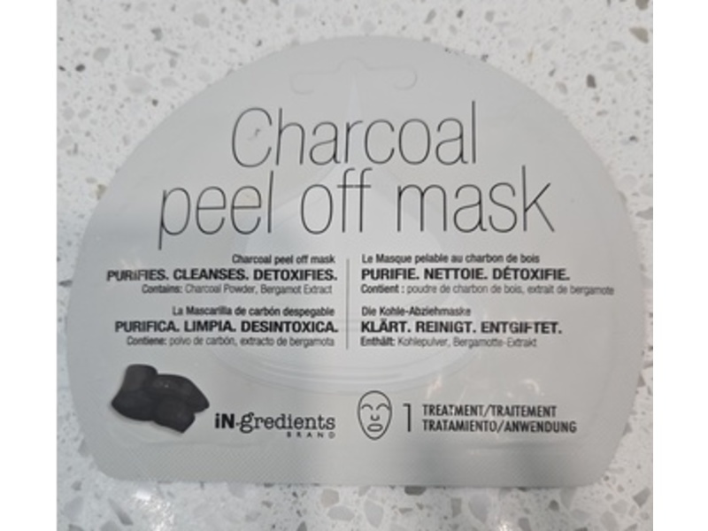 iN.gredients Charcoal Peel Off Mask, 1 Count