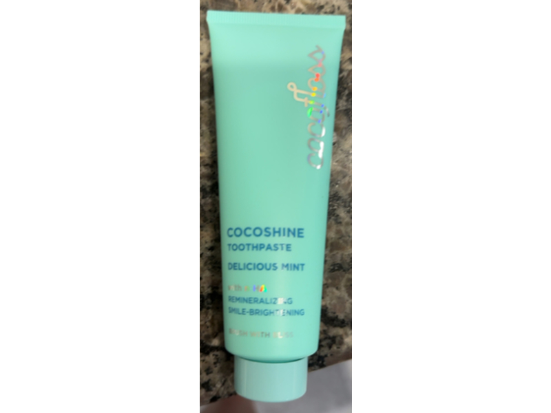 Cocofloss Cocoshine Toothpaste, Delicious Mint, 3.4 oz/96.4 g