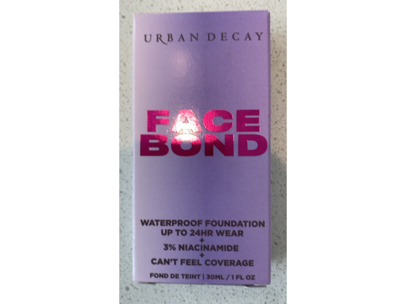 Urban Decay Face Bond Waterproof Foundation, 9 Light Cool, 1 fl oz/30 mL