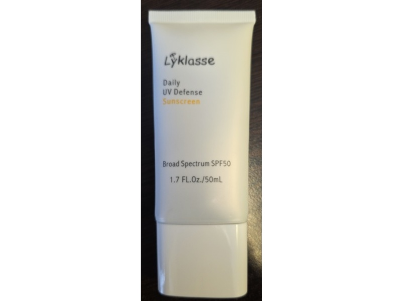 Lyklasse Daily UV Defense Sunscreen, SPF 50, 1.7 fl oz/50 mL