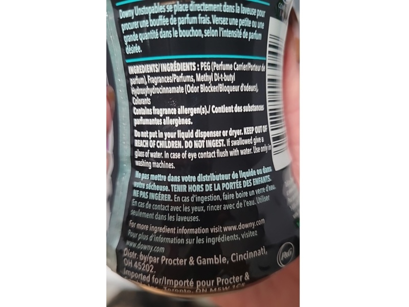 Downy Un Stopables In-Wash Scent Booster, Fresh, 3.3 oz/93.5 g