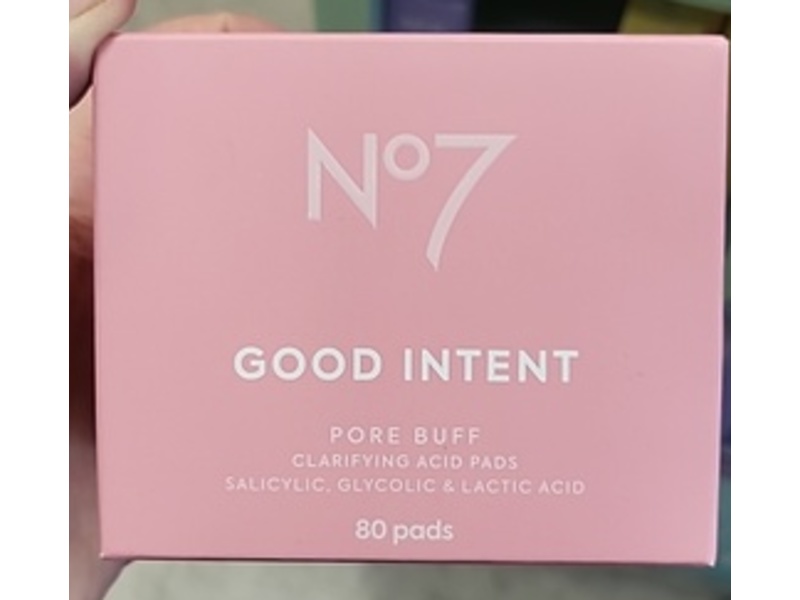 No7 Good Intent Clarifying Acid Pads, 80 Count