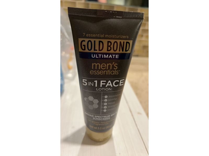 Gold Bond Ultimate Men's Essentials 5-in-1 Face Lotion, 3.3 Ounce (Pack of 2)