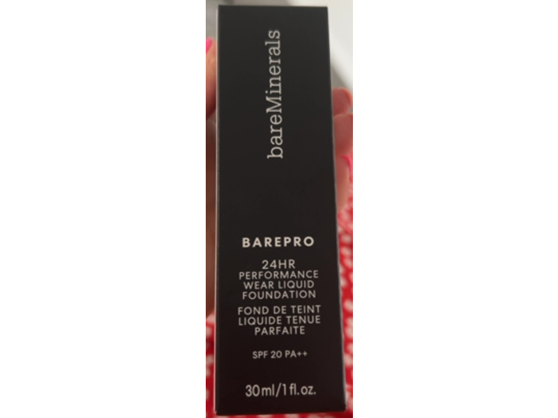 bareMinerals Barepro Performance Wear Liquid Foundation, Ivory 20, SPF 20, 1 fl oz/30 mL