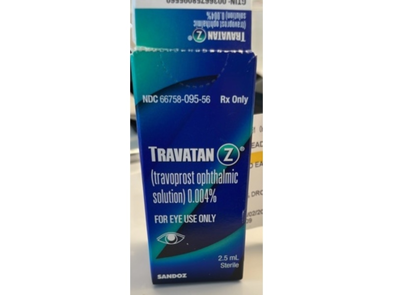 Travatan Z (travoprost ophthalmic solution), 0.004%, 2.5 mL, Sandoz (Rx)