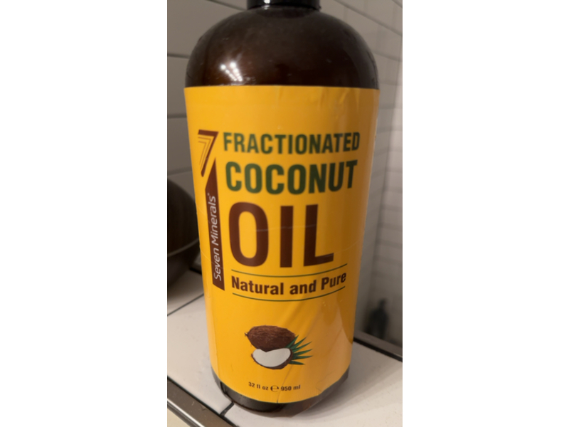 Seven Minerals Natural & Pure Fractionated Coconut Oil, 32 fl oz/950 mL