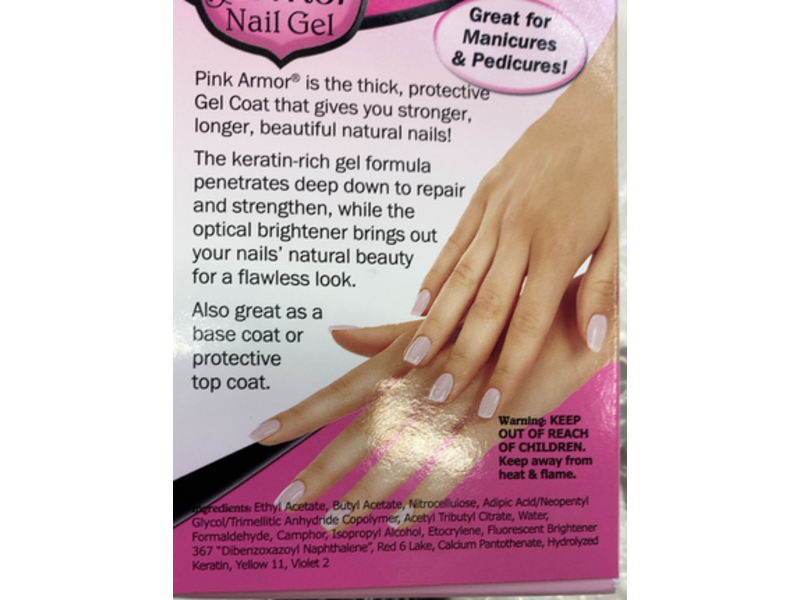 Pink Armor Nail Gel, 0.45 fl oz/13.3 mL