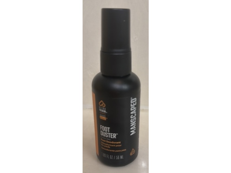Manscaped Foot Duster Foot Deodorant, Cooling, 1.89 fl oz/56 mL