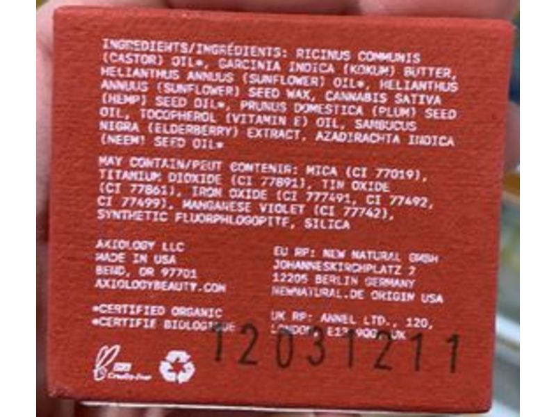 Axiology Lip-To-Lid Balmies, Nude Plum & Rose, 0.12 oz/1.4 g