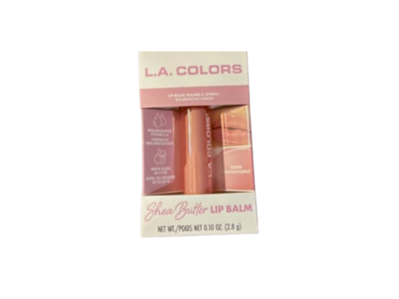 L.A. Colors Shea Butter Lip Balm, Sheer Black Cherry, 0.10 oz/2.8 g
