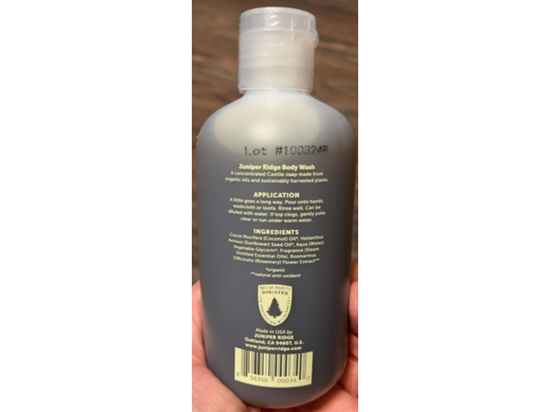 Juniper Ridge Body Wash, Coastal Pine, 8 fl oz/236.5 mL