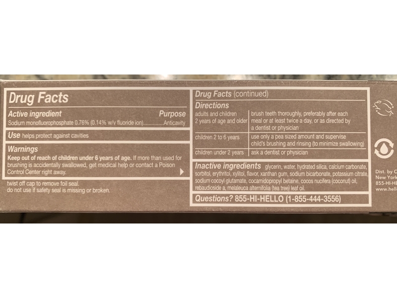 Hello Naturally Whitening Toothpaste, Mint To Be, 4.7 oz/133 g