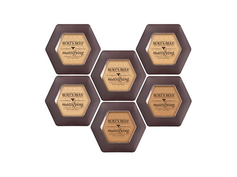 Burt's Bees Mattifying Powder Foundation, Bamboo,1110 Vanilla, 0.3 oz