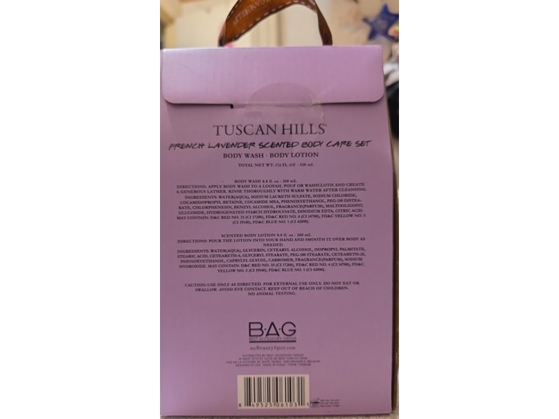 Tuscan Hills Body Care Set, French Lavender, 1.76 fl oz/520 mL